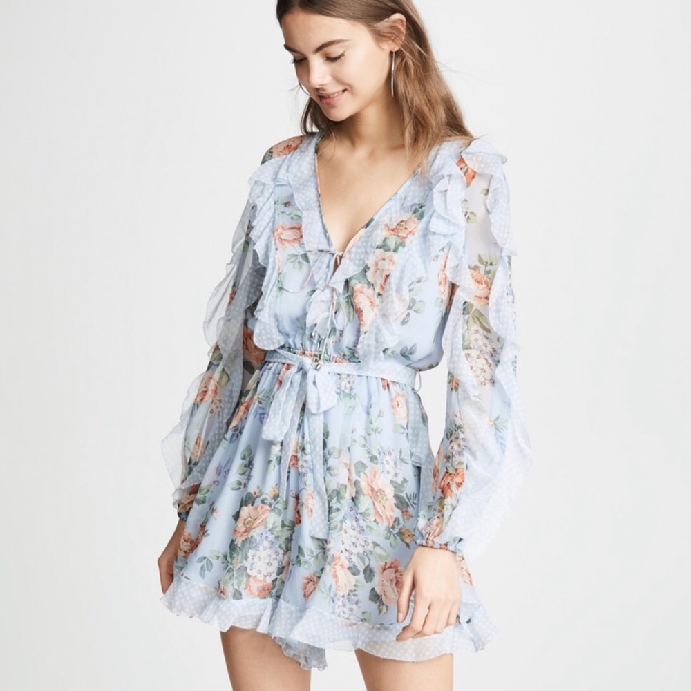 Zimmermann Floral Playsuit